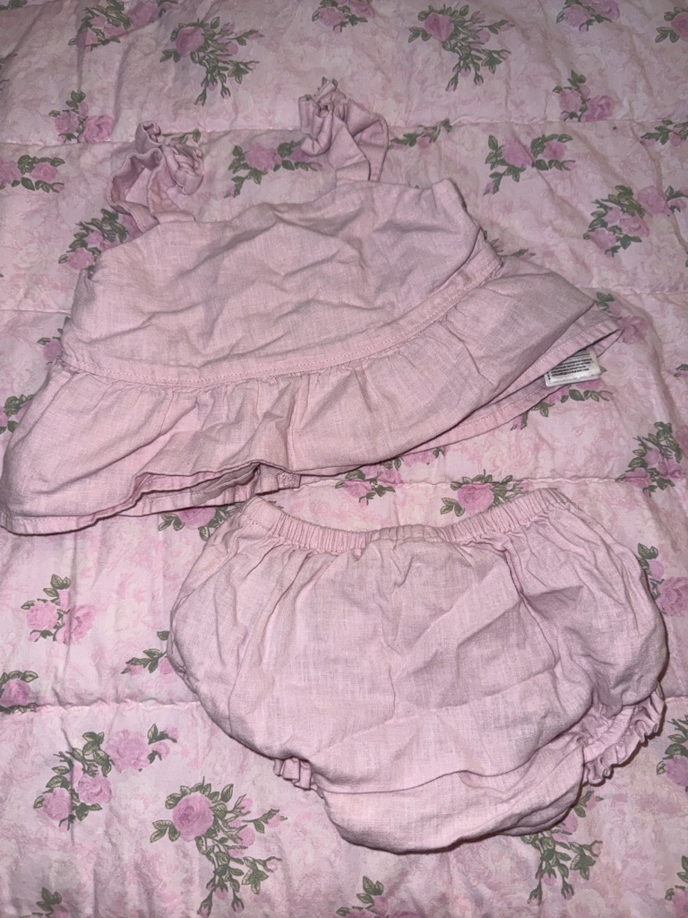 GAP Light Pink Ruffle Two-Piece Matching Set
